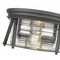 Z-Lite Cape Harbor 2 Light Flush Mount, Bronze & Clear 491F2-BRZ - alternate 3